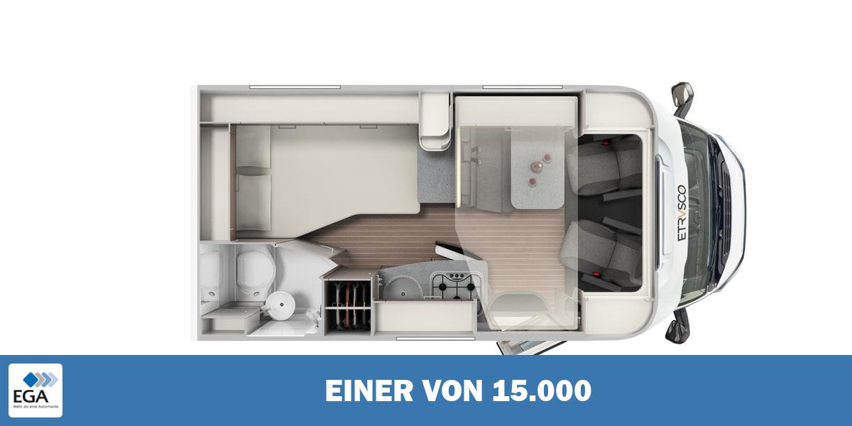 Etrusco T  5900 ähnl. 5.9 FB,140 PS Citroen, Hubbett