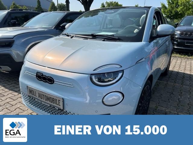 Fiat 500e Cabrio La Prima by Bocelli Navi Soundsystem JBL 360 Kamera LED Apple CarPla