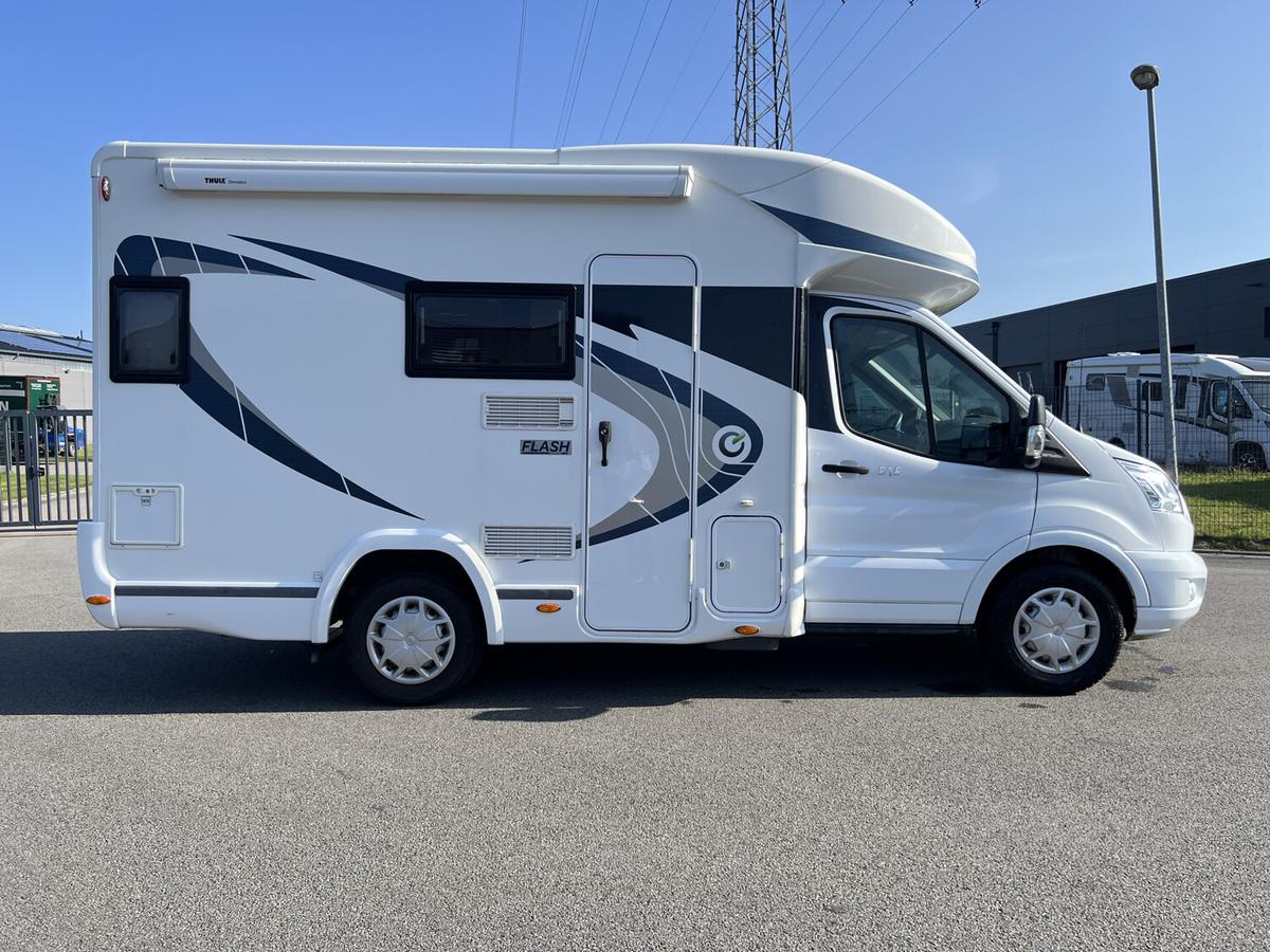 Chausson Flash 515 Markise+Hubbett+TV+Kamera+Stützen