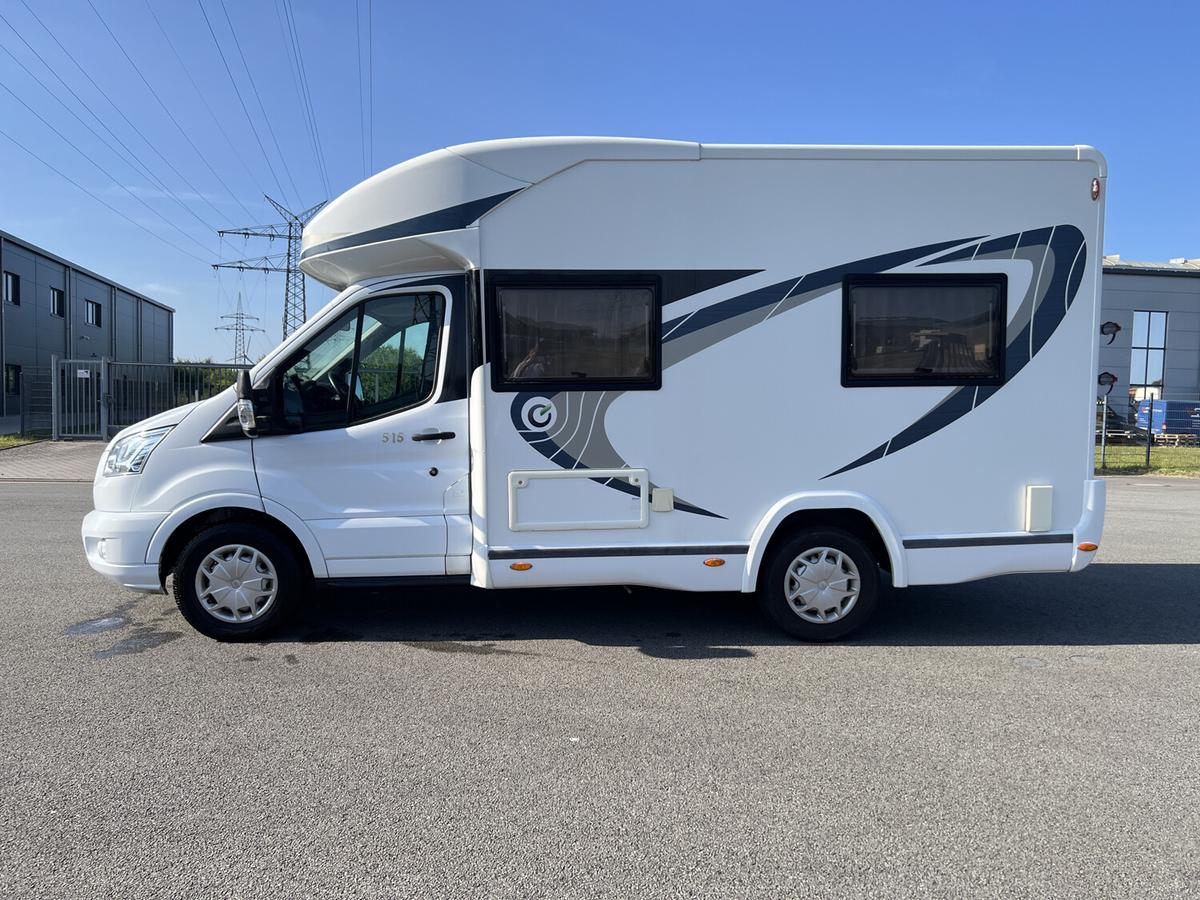 Chausson Flash 515 Markise+Hubbett+TV+Kamera+Stützen
