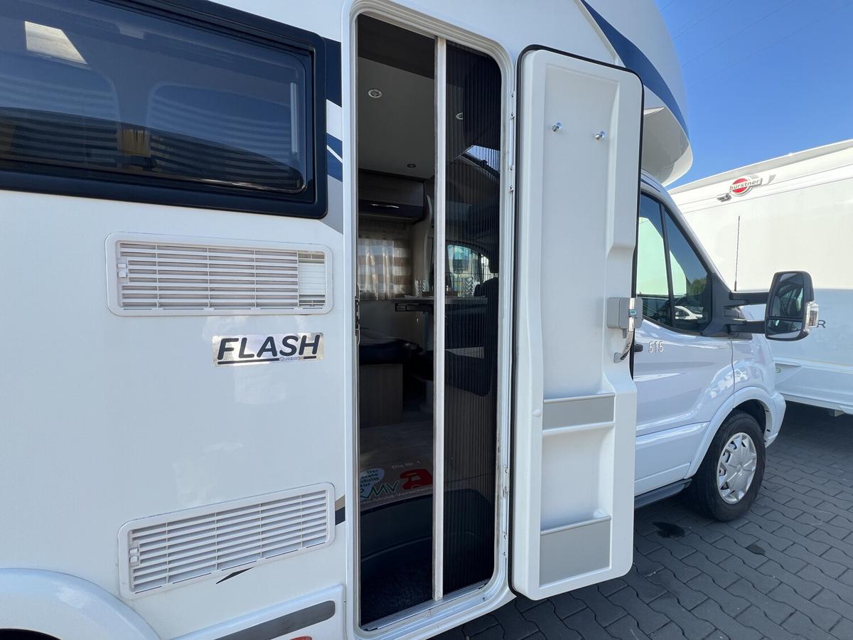 Chausson Flash 515 Markise+Hubbett+TV+Kamera+Stützen