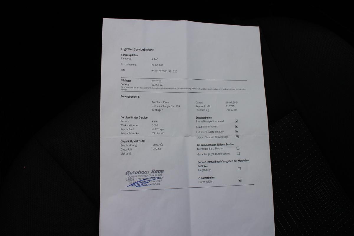 Mercedes-Benz A 160 Euro 5*Sitz-Komfort-Paket*Automatik*Tempomat*