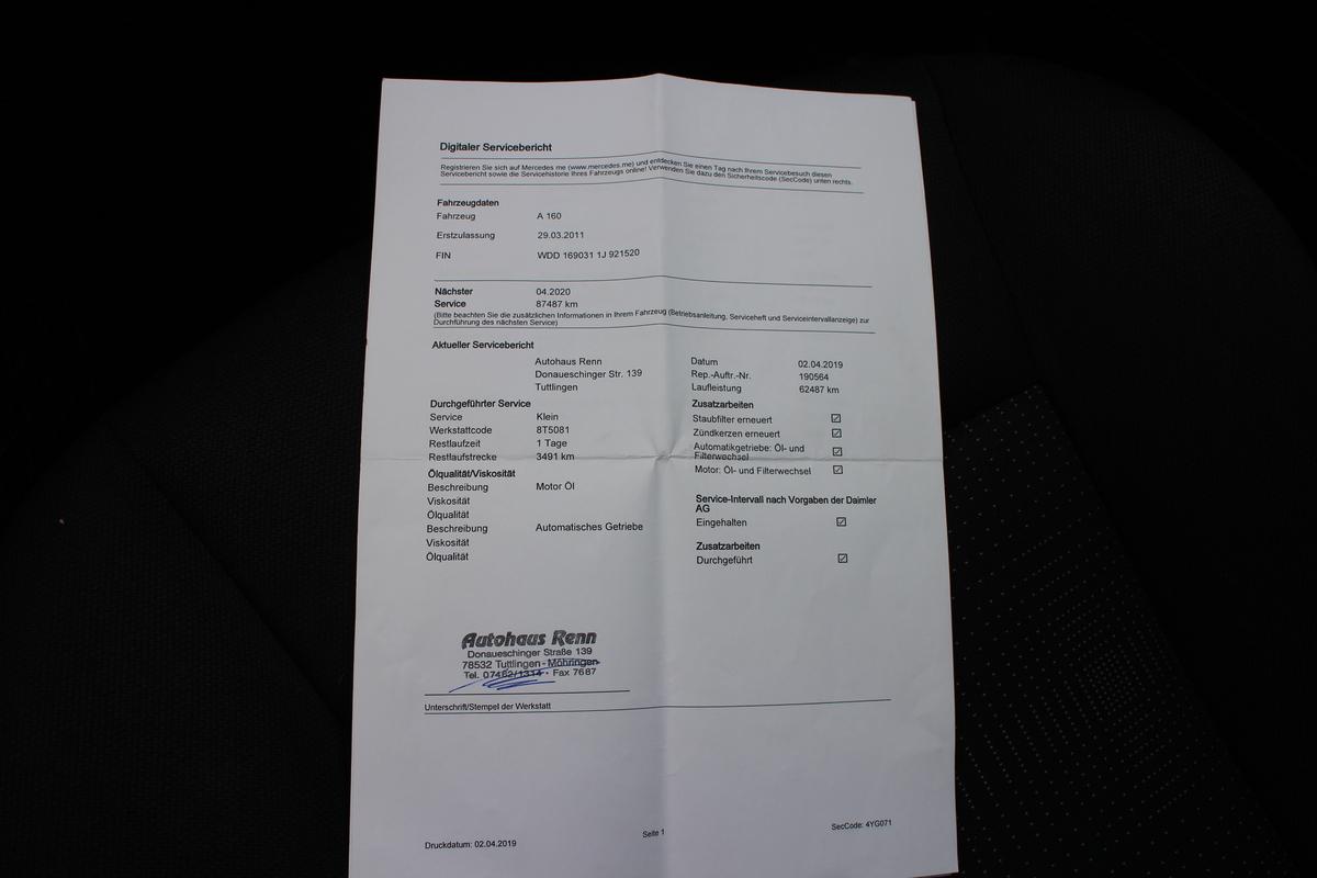Mercedes-Benz A 160 Euro 5*Sitz-Komfort-Paket*Automatik*Tempomat*