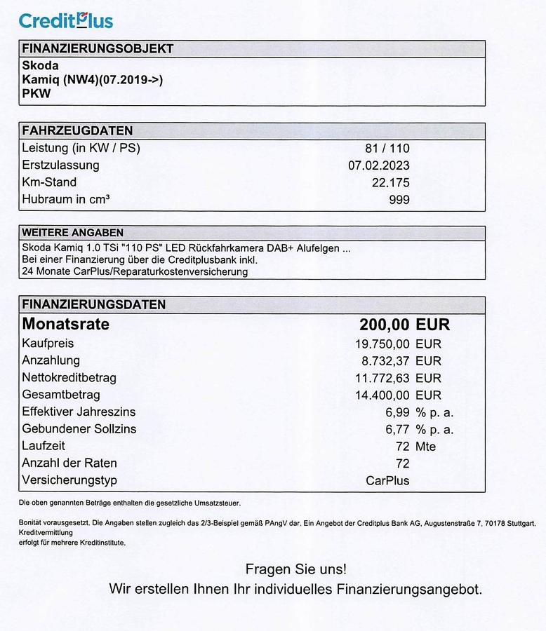 Skoda Kamiq 1.0 TSI Ambition LED RFK BiColor SmartLink DAB+ Klima