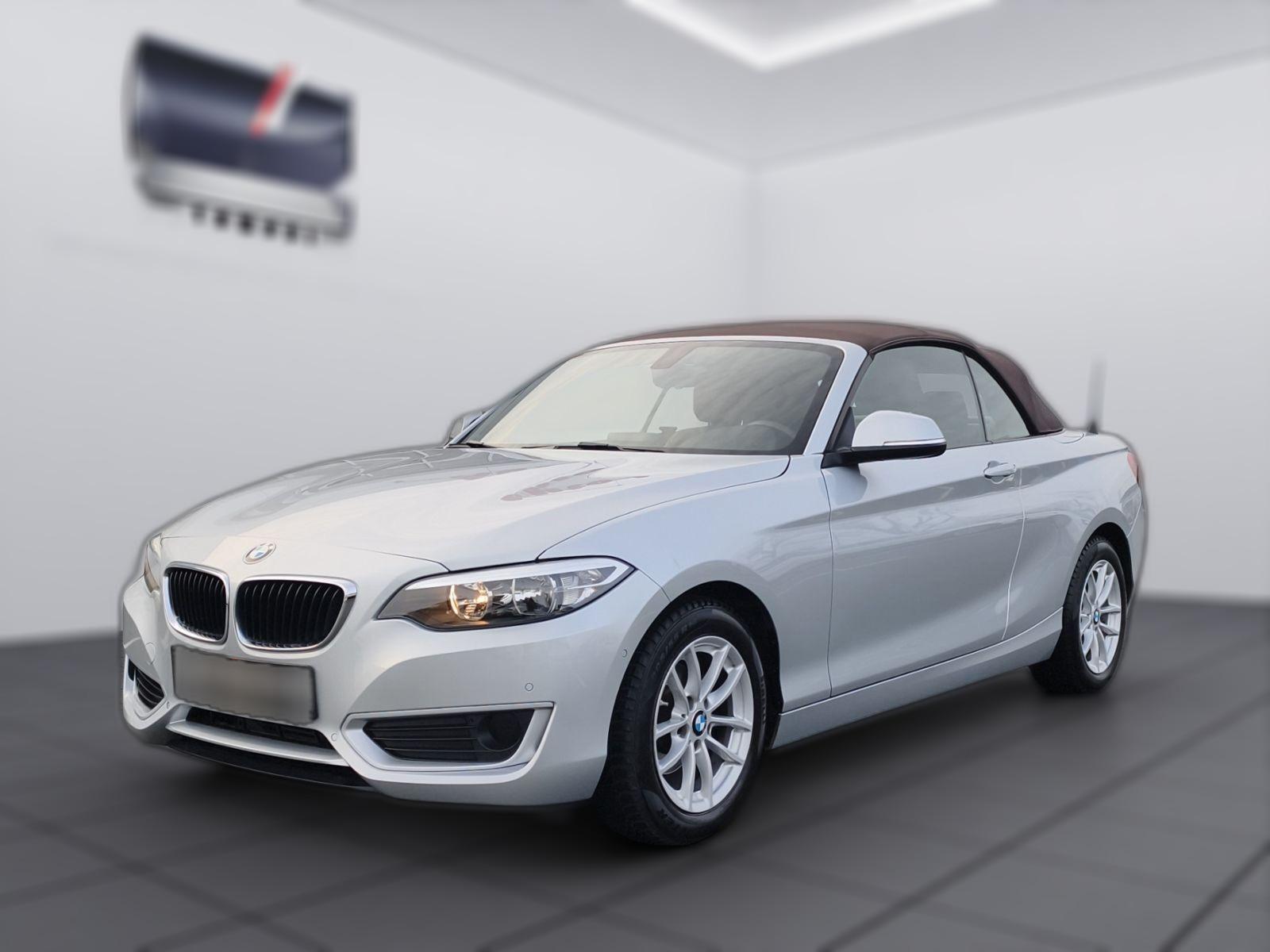 BMW 218 i Cabrio Aut./Leder/SHZ/Navi/PDC v.+h
