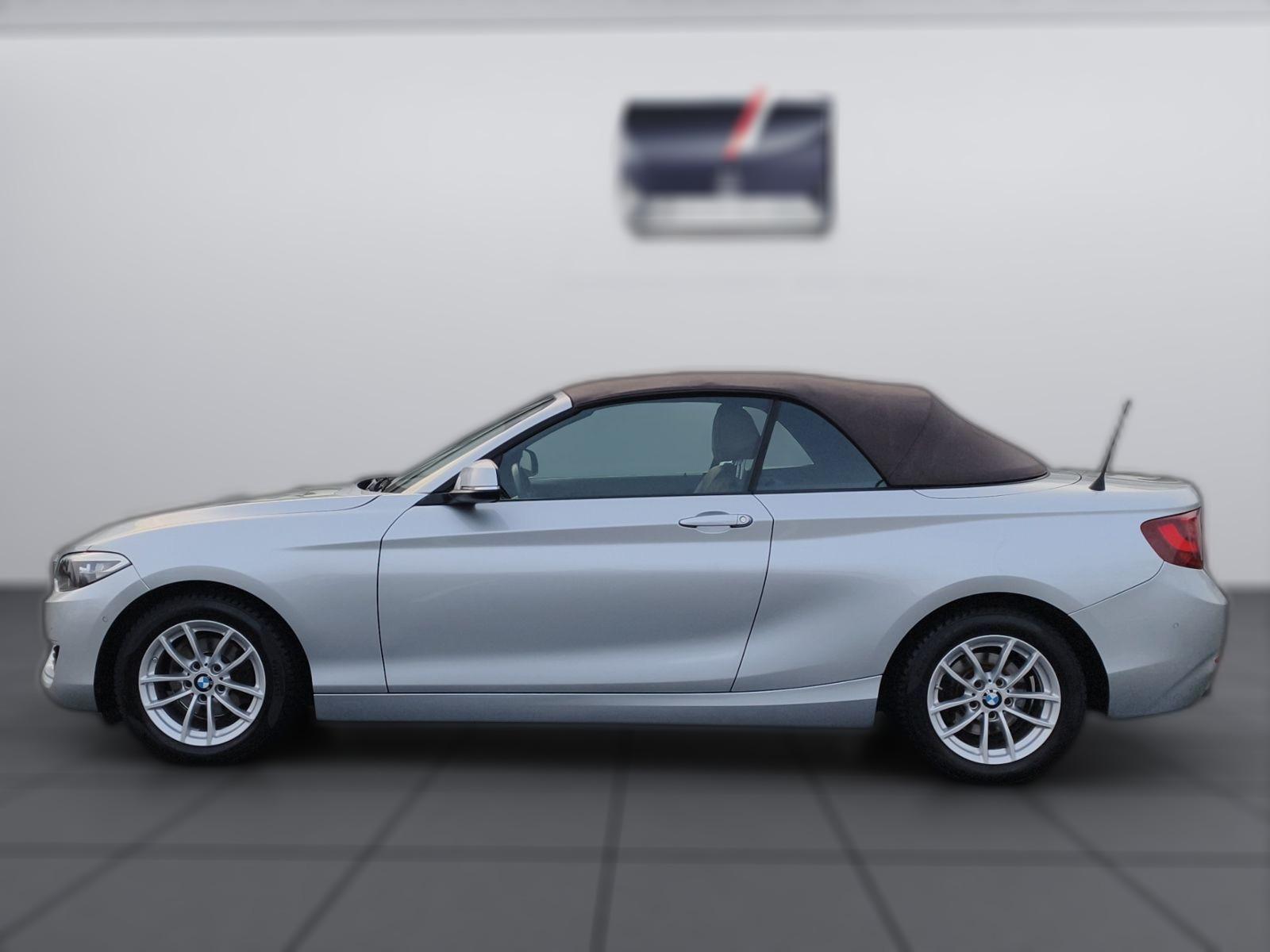 BMW 218 i Cabrio Aut./Leder/SHZ/Navi/PDC v.+h