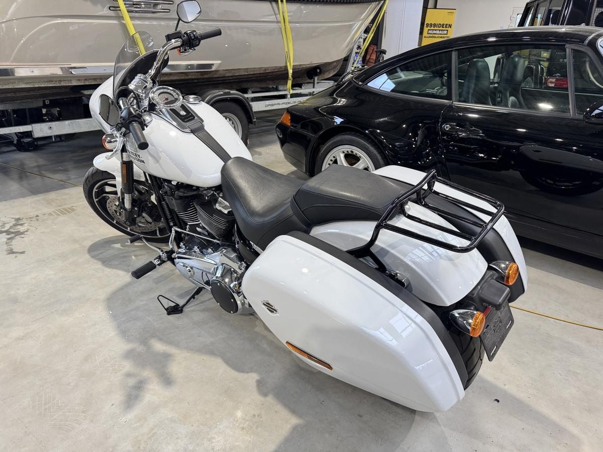 Harley-Davidson Sport Glide White+Tempomat+Koffer