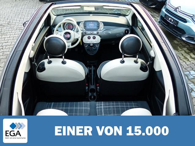 Fiat 500C Lounge Faltdach Navi Apple CarPlay Android Auto Klimaautom Musikstreaming D