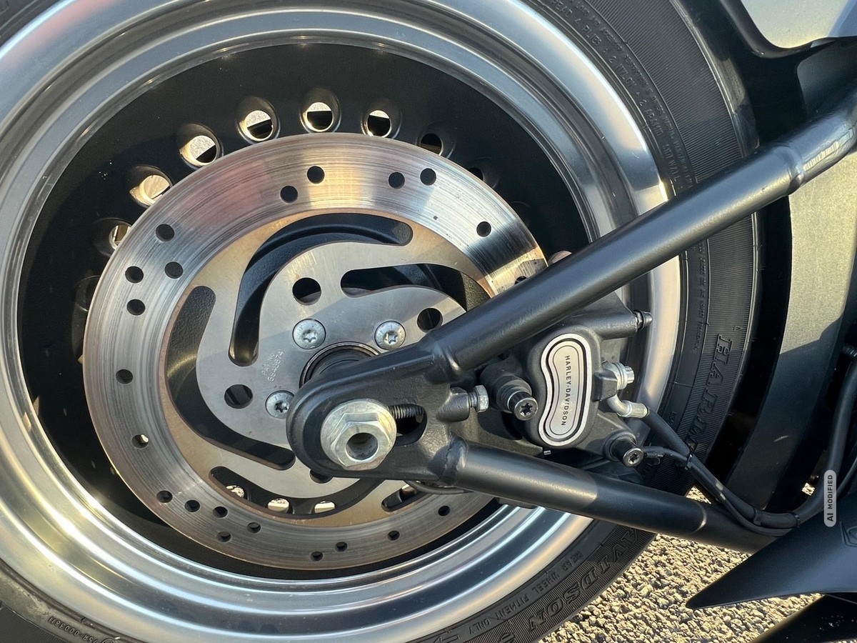 Harley-Davidson Fat Boy Seitentasche+Alcantara+Auspuffanlage