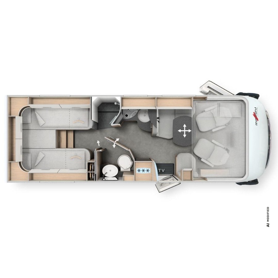 Malibu I 470 RB LE K comfort MB+ACC+Markise+TV