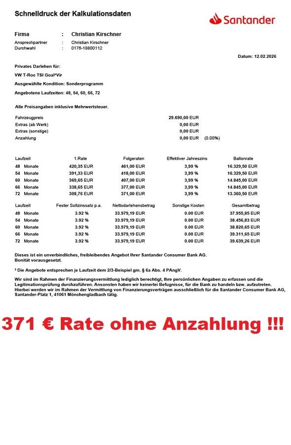 Volkswagen T-Roc TSI Goal*Virtual Cockpit*Navi*ACC*DAB*LED*PDC