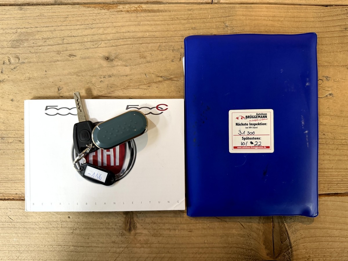 Fiat 500C 1.2 8V Lounge Tempomat CarPlay Klima 