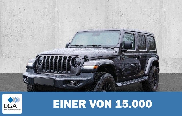 Jeep Wrangler Unlimited Sahara AHK-abnehmbar Navi Leder Soundsystem LED Sperrdiff. AC