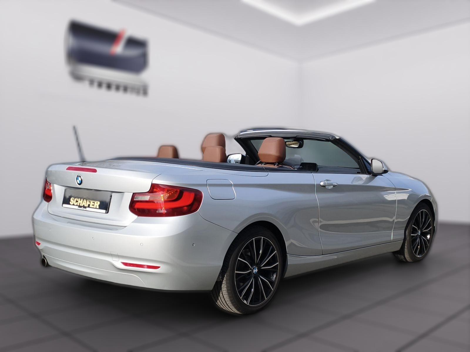 BMW 218 i Cabrio Aut./Leder/SHZ/Navi/PDC v.+h