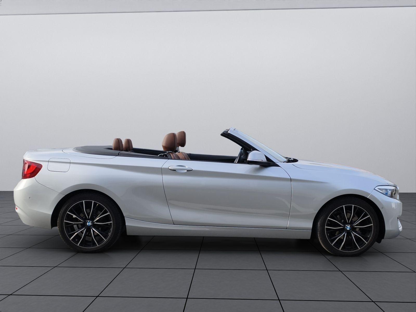 BMW 218 i Cabrio Aut./Leder/SHZ/Navi/PDC v.+h