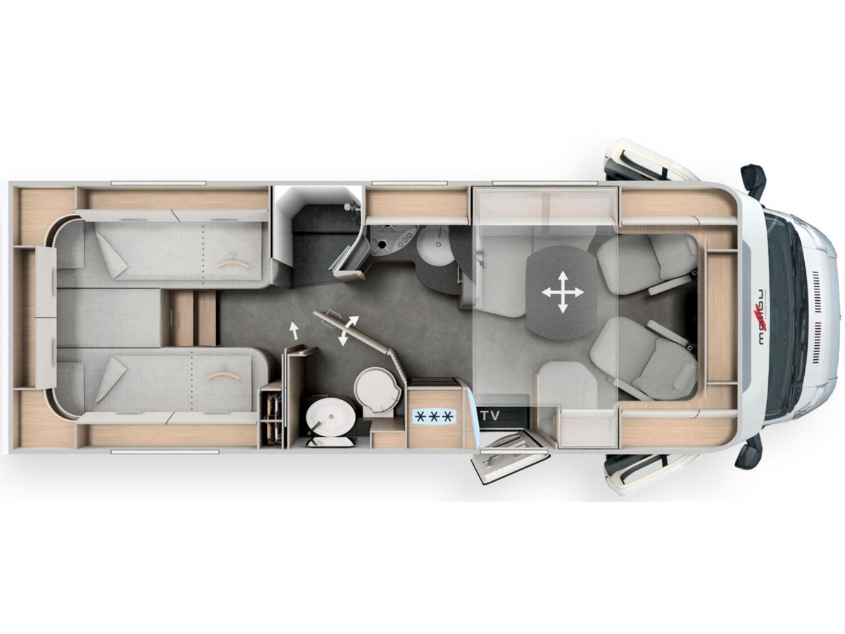 Malibu T 470 RB LE K comfort ACC+TV+Kaffeem+Leder