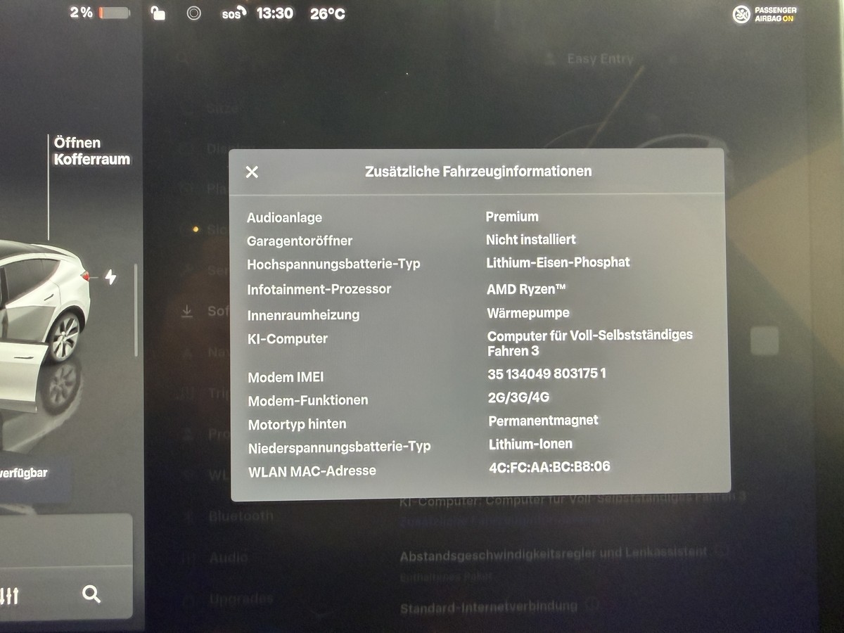 Tesla Model Y RWD Basis *93% Batteriezustand*