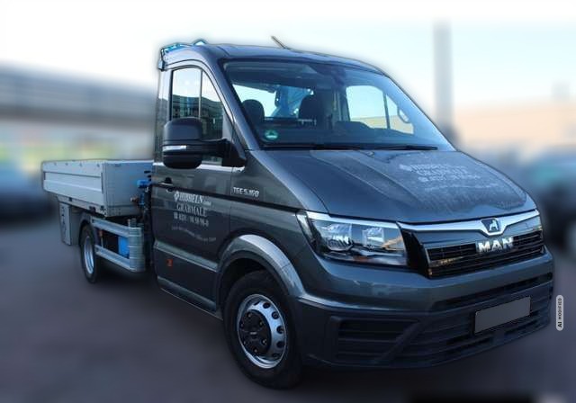 MAN TGE TGE TGEPritsche,5.160 4x2 SB Kran MKG Typ HLK 25 /