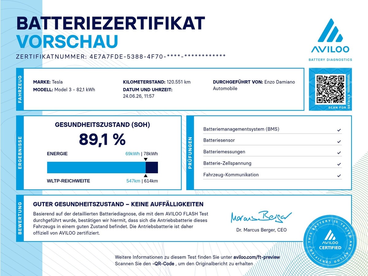 Tesla Model 3 RWD Performance Allrad *MWST ausweisbar*