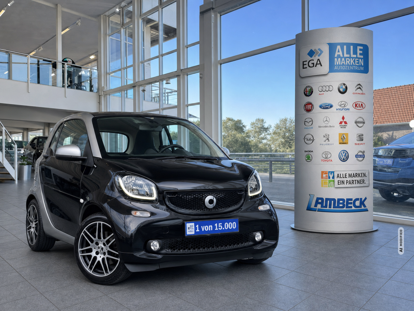 Smart ForTwo BRABUS DCT6G 109PS 18 TKM DCT PANO JBL NAVI SHZ PDC 