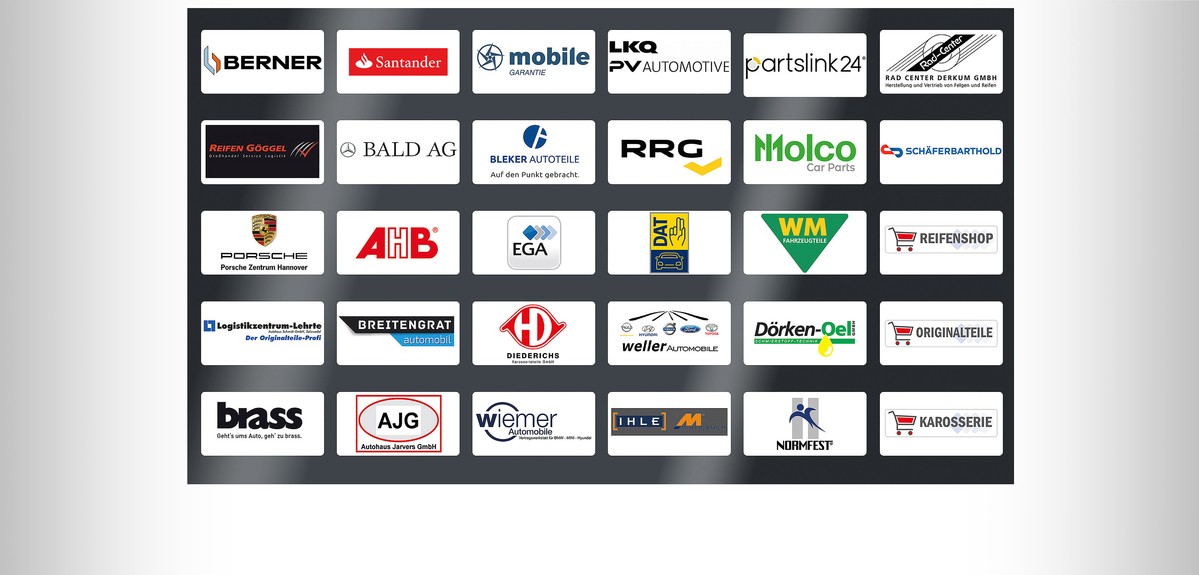 Aktuelle Übersicht aller Lieferantenlogos