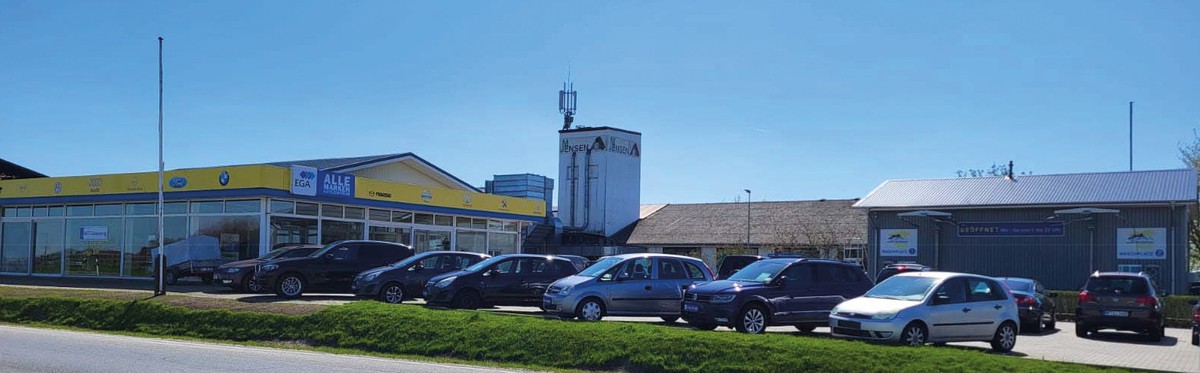 Aussenfoto Autohaus Koller bei Sonnenschein