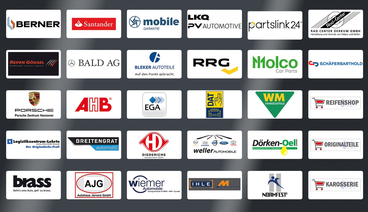 Aktuelle Übersicht aller Lieferantenlogos